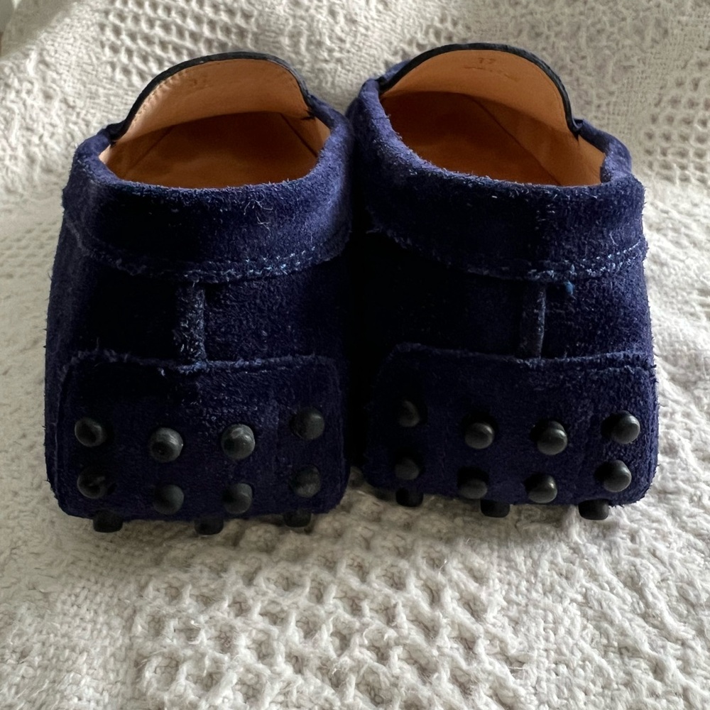 Tods Blue Suede Loafers-Driving Moccasins sz 37 Price Dropped - Picture 5 of 10